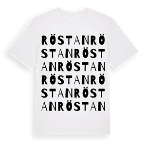 Röstan ordlek t-shirt – ekologisk bomull t-shirt från Pinshirt