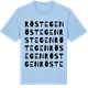 Blue Soul t-shirt med Röstegen ordlek t-shirt