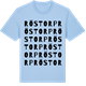 Blue Soul t-shirt med Röstorp ordlek t-shirt