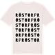Vintage White t-shirt med Röstorp ordlek t-shirt