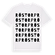 White t-shirt med Röstorp ordlek t-shirt