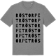 Mid Heather Gray t-shirt med Röstorpet ordlek t-shirt