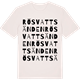 Vintage White t-shirt med Rösvattsänden ordlek t-shirt