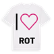 Jag älskar Rot t-shirt stort tryck