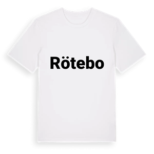 Rötebo fetstil t-shirt – ekologisk bomull t-shirt från Pinshirt