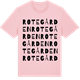 Pink Cotton t-shirt med Rotegården ordlek t-shirt
