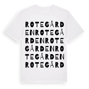 Rotegården ordlek t-shirt – ekologisk bomull t-shirt från Pinshirt