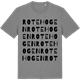 Mid Heather Gray t-shirt med Rotehogen ordlek t-shirt