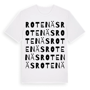 Rotenäs ordlek t-shirt – ekologisk bomull t-shirt från Pinshirt