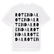 White t-shirt med Rotendal ordlek t-shirt