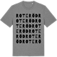 Mid Heather Gray t-shirt med Roteröd ordlek t-shirt