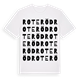 Roteröd ordlek t-shirt