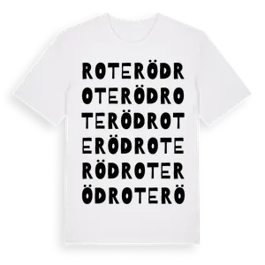 Roteröd ordlek t-shirt – ekologisk bomull t-shirt från Pinshirt