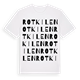 Rotkilen ordlek t-shirt