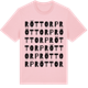 Pink Cotton t-shirt med Röttorp ordlek t-shirt