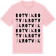 Pink Cotton t-shirt med Rotvik ordlek t-shirt