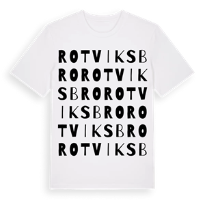 Rotviksbro ordlek t-shirt – ekologisk bomull t-shirt från Pinshirt