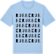 Blue Soul t-shirt med Rubbe ordlek t-shirt