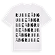White t-shirt med Rubbeäng ordlek t-shirt