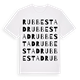 White t-shirt med Rubbestad ordlek t-shirt