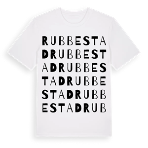 Rubbestad ordlek t-shirt – ekologisk bomull t-shirt från Pinshirt