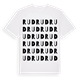 Rud ordlek t-shirt