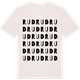 Vintage White t-shirt med Rud ordlek t-shirt