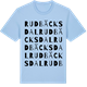 Blue Soul t-shirt med Rudbäcksdal ordlek t-shirt