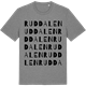 Mid Heather Gray t-shirt med Ruddalen ordlek t-shirt