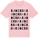 Pink Cotton t-shirt med Ruderna ordlek t-shirt