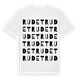 Rudet ordlek t-shirt