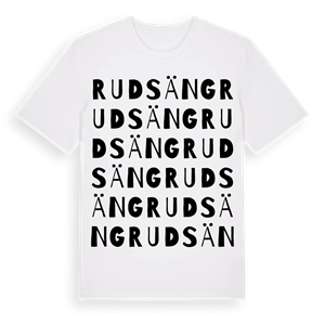Rudsäng ordlek t-shirt – ekologisk bomull t-shirt från Pinshirt