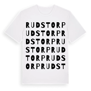 Rudstorp ordlek t-shirt – ekologisk bomull t-shirt från Pinshirt