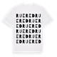 Ruered ordlek t-shirt