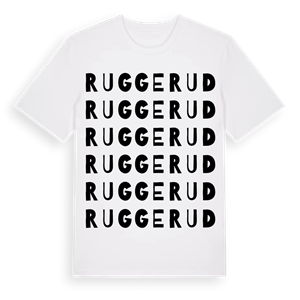 Ruggerud ordlek t-shirt – ekologisk bomull t-shirt från Pinshirt