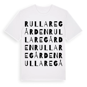 Rullaregården ordlek t-shirt – ekologisk bomull t-shirt från Pinshirt
