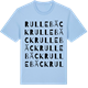 Blue Soul t-shirt med Rullebäck ordlek t-shirt