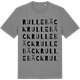 Mid Heather Gray t-shirt med Rullebäck ordlek t-shirt