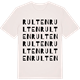 Vintage White t-shirt med Rulten ordlek t-shirt