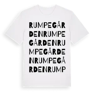 Rumpegården ordlek t-shirt – ekologisk bomull t-shirt från Pinshirt