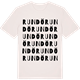 Vintage White t-shirt med Rundö ordlek t-shirt