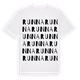 White t-shirt med Runna ordlek t-shirt
