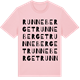 Pink Cotton t-shirt med Runneberget ordlek t-shirt