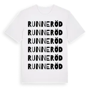 Runneröd ordlek t-shirt – ekologisk bomull t-shirt från Pinshirt