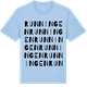 Blue Soul t-shirt med Runningen ordlek t-shirt