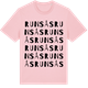 Pink Cotton t-shirt med Runsås ordlek t-shirt