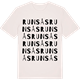 Vintage White t-shirt med Runsås ordlek t-shirt