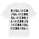 Ruskahed ordlek t-shirt