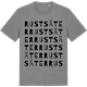 Mid Heather Gray t-shirt med Rustsäter ordlek t-shirt