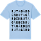 Blue Soul t-shirt med Rutagården ordlek t-shirt